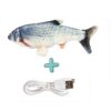 587689623 Cat USB Charger Toy Fish Interactive Electric floppy Fish Cat toy Realistic Pet Cats Chew Bite Toys Pet Supplies Cats dog toy