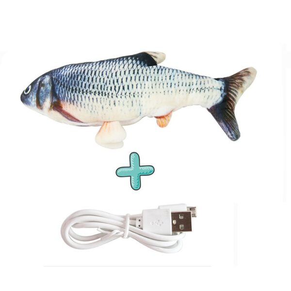 587689623 Cat USB Charger Toy Fish Interactive Electric floppy Fish Cat toy Realistic Pet Cats Chew Bite Toys Pet Supplies Cats dog toy