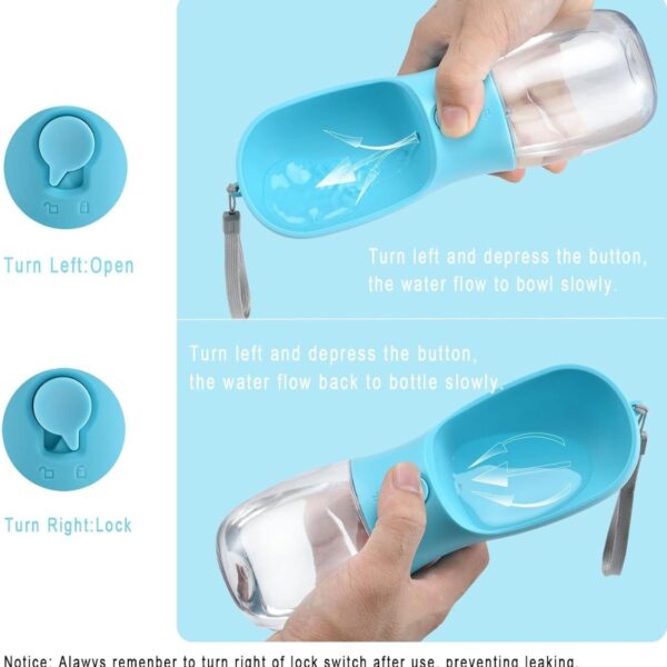 00a52c19-4795-4151-9835-919d9fa2d133.jpg Dog Water Bottle With Food Container, Travel Puppy Water Bowl, Portable Pet Dispenser, Dog Gift Stuff Accessories Items, Puppy Essentials Necessities For Yorkie Cat Walking And Hiking