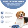 00faaa25-4e3b-42ef-9ec4-6c06073c7497.jpg Feeder Slo Bowl Medium 2Cup Capacity, Slow Feeding, Small To Medium Dogs Cats, Non Slip, Blue, Notch Pattern