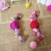 587689657 Dorakitten 1pc Bite Resistant Dog Rope Toy Pet Interactive Knot Design Dog Chew Rope Puppy Teething Toy Pet Supplies Dog Favors