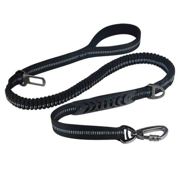 2.5*135CM New Pet Supplies Factory Elastic Dog Leash with Reflective Car Safety Belt for Dogs
