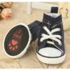 Pet Shoes Denim Canvas Breathable And Comfortable