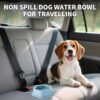023f698e-8930-4485-81ab-9e4de91e1ce3.jpg No Splash Dog Travel Bowls For Cars, Spill Proof Collapsible Dogs Water And Food Feeder Dispenser Integrated Molding Portable Cat Dish For Pet Vehicle Road