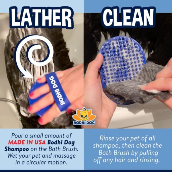 Dog Shampoo Brush Pet Grooming Bath Supplies For Dogs And Cats Bath Brush For Long Short Hair