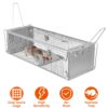 03722312-472c-45a1-bb48-f72978c940a4.jpg 1Pc Dual Door Rat Trap Cage Humane Live Rodent Dense Mesh Trap Cage Zinc Electroplating Mice Mouse Control Bait Catch With 2 Detachable U Shaped Rod