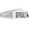 049ae363-7716-4825-9f88-0619f93f59d6.jpg 20 X 40 Ft Heavy Duty Party Tent Outdoor Gazebo Wedding Tent Event Shelter Carport BBQ With Removable Sidewalls & Windows, Outside Waterproof Canopy For Parties, White