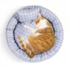Pet Supplies Winter Plaid Pet Nest Small Round Nest with Pillow Cat Den Dog Den