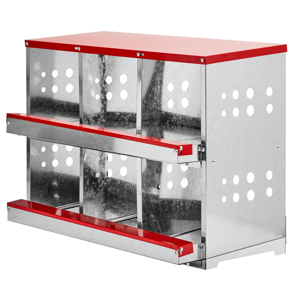 070f445d-18d2-4502-b521-b2185b612fff.jpg 6 Compartments, 84x43x62, Sloping Roof, Disassembled, Iron, Red