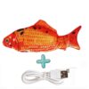 587689624 Cat USB Charger Toy Fish Interactive Electric floppy Fish Cat toy Realistic Pet Cats Chew Bite Toys Pet Supplies Cats dog toy