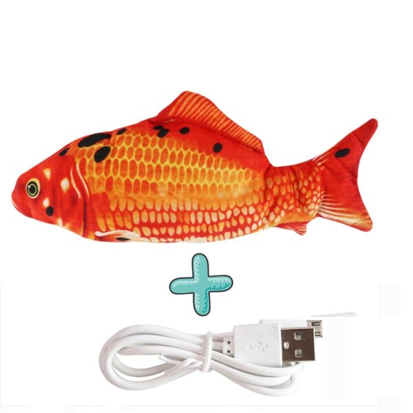 587689624 Cat USB Charger Toy Fish Interactive Electric floppy Fish Cat toy Realistic Pet Cats Chew Bite Toys Pet Supplies Cats dog toy