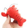 2PCS Lobster Plush Squeaky Dog Toy Cartoon Crab Puppy Pet Toy Soft Mini Pet Supplies For Cat