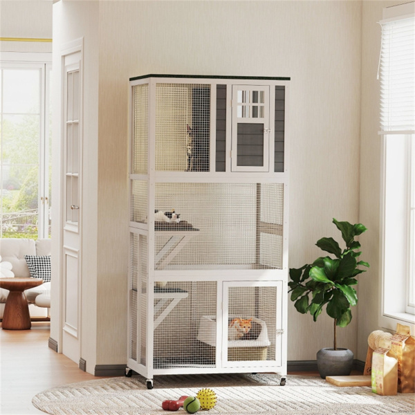 07d6a023-dd94-40c9-9bde-8857dc7982a5.jpg Pet Stairs Cat Climbing Tower Cat House
