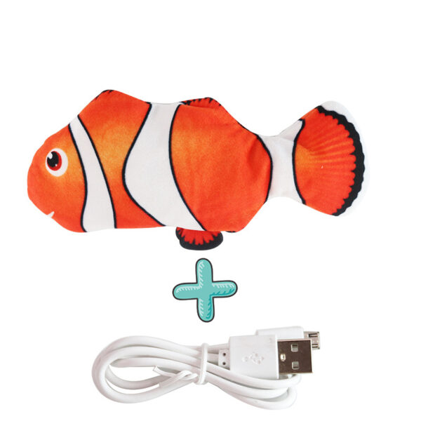 587689621 Cat USB Charger Toy Fish Interactive Electric floppy Fish Cat toy Realistic Pet Cats Chew Bite Toys Pet Supplies Cats dog toy