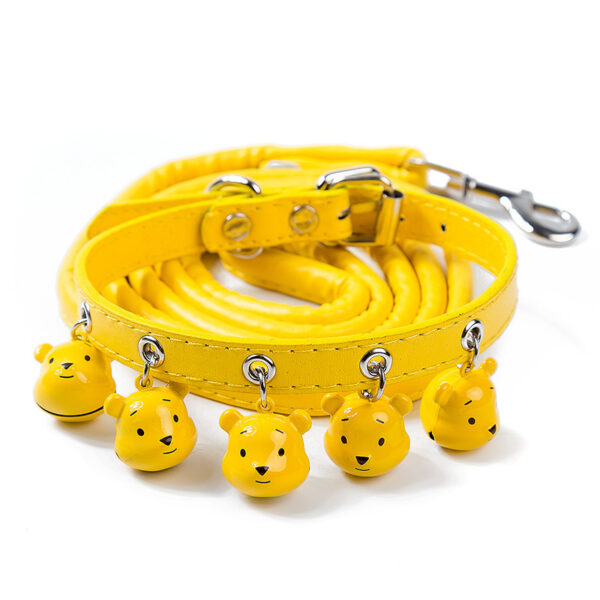 587638622 Pet Supplies Cartoon Bells Cat and Dog Collars Cat Collars Teddy Bells Dog Chain Leash Set