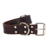 Cowhide Dog Collar Vintage Copper Hook Buckle Head Golden Hair German Shepherd Medium And Large Dogs Special Collar Pet Supplies