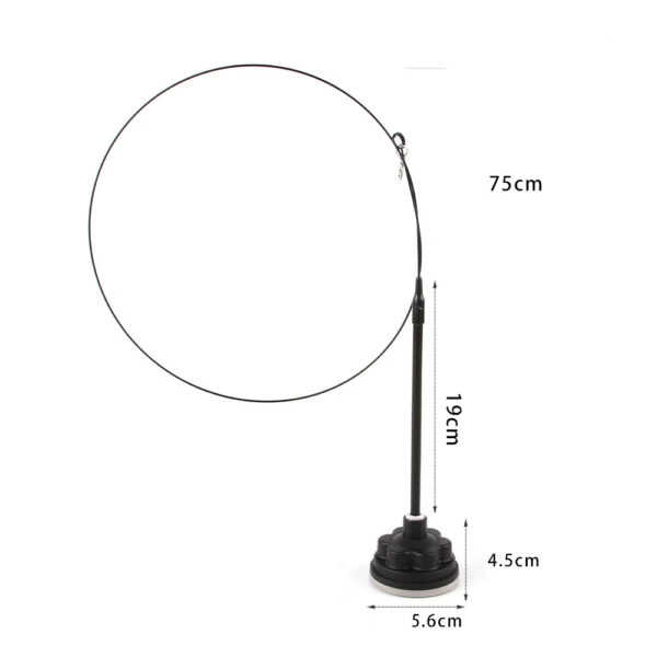 Suction cup cat toy stick that can be attached and held with steel wire multi head interchangeable cat toy and pet supplies