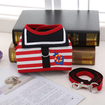 587814170 Dog Navy Chest Strap Two-Use Dog Chain Traction Rope Pet Supplies Dog Collar Dog Chain