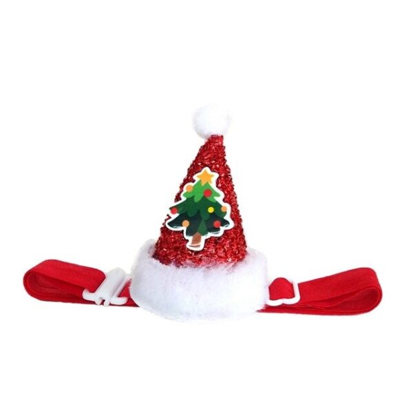 587639419 Pet Cat Dog Caps Cone Hat With Adjustable Strap Dog Christmas Headpiece Costume Cap Party Supplies