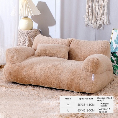 587813708 Luxury Cat Bed Sofa Winter Warm Cat Nest Pet Bed For Small Medium Dogs Cats Comfortable Plush Puppy Bed Pet Supplies