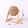 Cat Scratch Board Cat Toy Wooden Cat Scratch Ball Claw Mill Hand Wrapped Sword Hemp Rope Cat Climbing Frame Durable Cat Scratch Column Pet Supplies