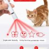 587690365 USB Charging Laser Teasing Cat Stick Infrared Laser Light Pattern Projection Cat Toys Pet Supplies Teasing Cat Pen