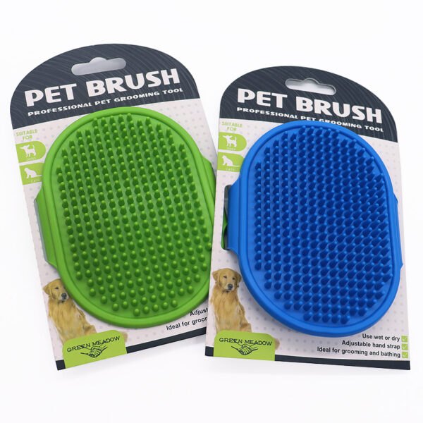 587634474 Soft Rubber Dog Cat Brush Pet Bath Silicone Comb Massage Comb Hair Remover Pet Supplies Dog Grooming Wash Cleaning Equipment