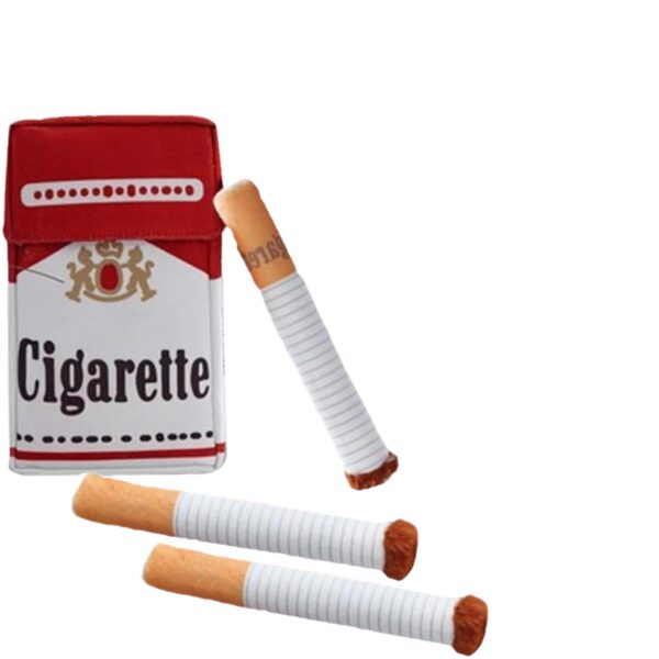 Dog cigarettes with box, sound making toys, pet toys, bite resistant and grinding plush toys, cat supplies
