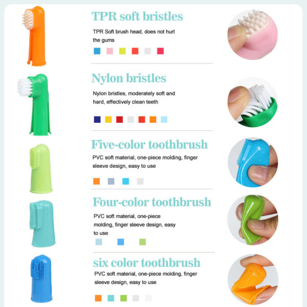 587620641 Pet Supplies Cat and Dog Finger Toothbrush Pet Finger Toothbrush Cat and Dog Oral Cleaning Tools Pet Toothbrush