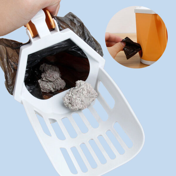 587814554 Cat Litter Shovel Self Cleaning Cats Litter Scooper Portable Cat Litter Box Kitten Toilet Cleaning Tool Pet Cat Supplies