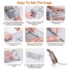 0b61f01c-58eb-4963-94c0-ad1ce02cc95d.jpg 1Pc Dual Door Rat Trap Cage Humane Live Rodent Dense Mesh Trap Cage Zinc Electroplating Mice Mouse Control Bait Catch With 2 Detachable U Shaped Rod