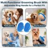 0c0e412f-0bea-4a45-b08c-cdc47c41c6a7.jpg 6PCS Grooming Bath Supplies For Dogs, Cats Dog Washing Gloves Dog Bath Brush Dog Shower Brush Pet Grooming Gloves Dog Grooming Kit Pet