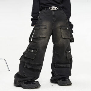 0c3e62b9-1668-4472-9597-22ec99b8d9a8.jpg Multi Pocket Vintage Wide Leg Jeans For Men