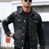 Form-fitting Denim Jacket For Men