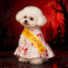 587692323 Pet Halloween Bloody Seal Four-Legged Dress for Dogs, Pet Clothing