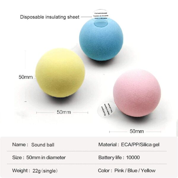 587635501 Smart Cat Toys Interactive Ball Catnip Cat Training Toy Pet Playing Ball Pet Squeaky Supplies Products Toy for Cats Kitten Kitty