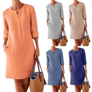 116422755933.jpg Women Clothing Dress Streetwear Ethnic Style Long Sleeve Dress