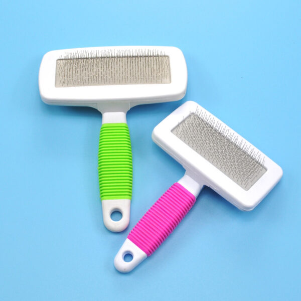 587814152 Pet Supplies Candy Color Comb Stainless Steel Bath Brush Hair Removal Flea Needle Comb