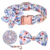 Sunflower Pet Collar Cotton Breathable Dog Collar Zou Ju Printed Neck Ring Pet Supplies