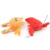 2PCS Lobster Plush Squeaky Dog Toy Cartoon Crab Puppy Pet Toy Soft Mini Pet Supplies For Cat