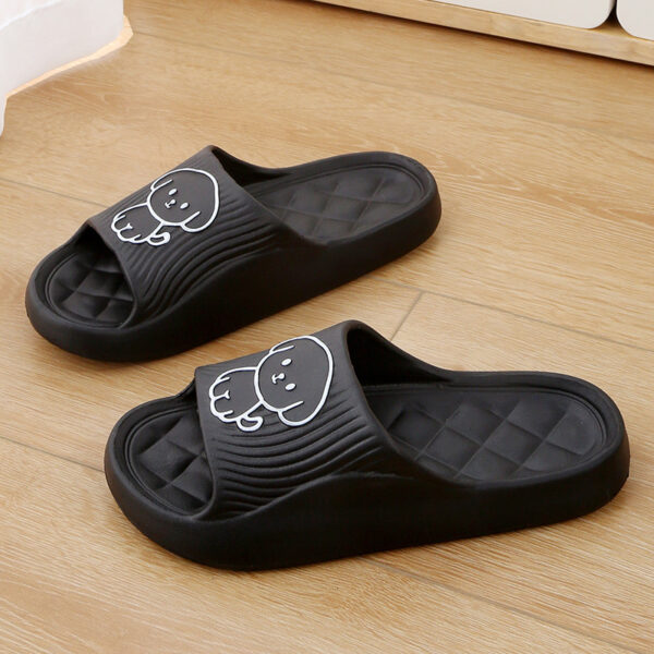 13cf2ab5-d47c-4c2c-bcbd-79fd8250fc3f.jpg Cute Cartoon Dog Slippers Summer Solid Color Non-slip Rhombus Bathroom Slipper Indoor House Shoes For Men Women Couples