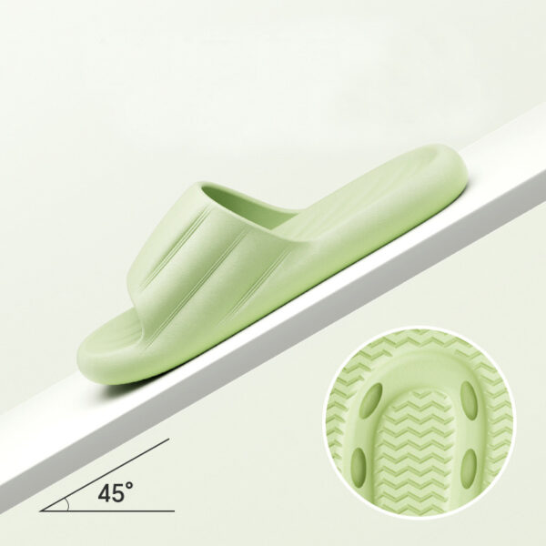 1494444e-f712-4f14-ad5b-3d6200d12fd5.jpg Fashion Solid Color Striped Home Slippers Summer Thick Bottom Non-slip Bathroom Slipper Women Men Couples Shoes