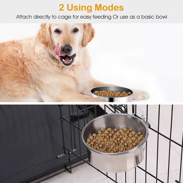 14f1d7bb-7da2-4f23-944a-c89843443379.jpg Tainless Steel Dog Bowl Pets Hanging Food Bowl Detachable Pet
