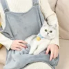 587637241 Pet transport apron, hanging chest bag for cats and puppies, plush, winter supplies