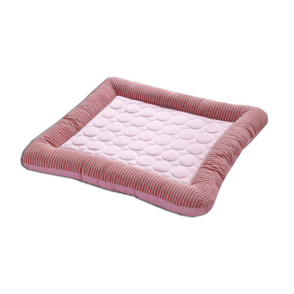 1612437836164.jpg Pet Cooling Pad Bed For Dogs Cats Puppy Kitten Cool Mat Pet Blanket Ice Silk Material Soft For Summer Sleeping Blue Breathable