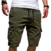 1615035488838.jpg Men's Solid Color Sports Shorts Loose Tether Sports Casual Five-Point Pants Men