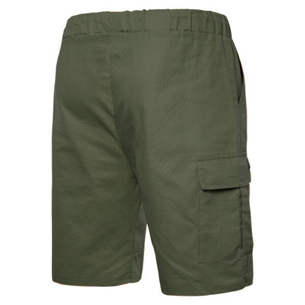 1615035488844.jpg Men's Solid Color Sports Shorts Loose Tether Sports Casual Five-Point Pants Men