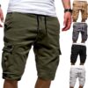 1615035489121.jpg Men's Solid Color Sports Shorts Loose Tether Sports Casual Five-Point Pants Men