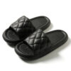 16a3319b-7fff-4447-80d0-5a46b5c4dc90.jpg New Rhombus Home Slippers Summer Non-slip Floor Bathroom Slipper Lightweight Simple House Shoes For Women Men