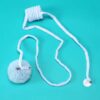 Sucker type spring rabbit hair ball cat toy tease cat ball self hi interactive cat toy ball pet supplies